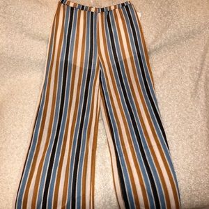 Free People NWT Striped High Waist Pants